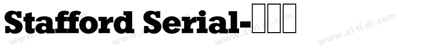 Stafford Serial字体转换